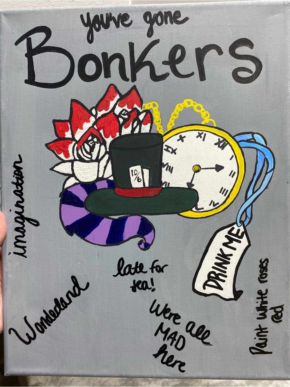 Hand Crafted Wonderland Canvas Art - Picture 4 of 5